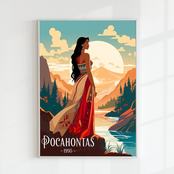 Princess Pocahontas - Vintage numeric Poster