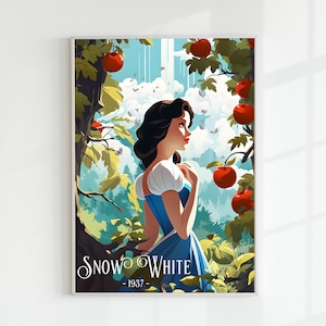 Snow White Vintage digital Poster