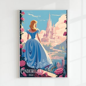 Princess Cinderella - Vintage digital Poster