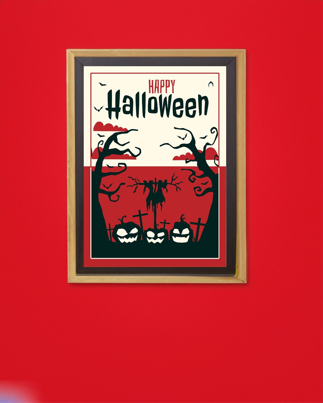 Printable Halloween Poster Halloween Decoration Downloadable - Etsy