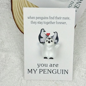 Pocket Hug Pinguin | Dein Kleiner Begleiter für immer | You Are My Penguin – Mutmacher Geschenk Pinguin-Liebe