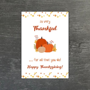 Thanksgiving postcard | Autumn card | Fall | Pumpkin | A6 card | Greeting card | Hygge | Coziness | Thanksgiving