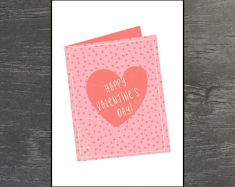 Postkarte - Happy Valentines Day Karte - Valentinstag - Liebespostkarte - Geschenkidee - Geschenk - Karte