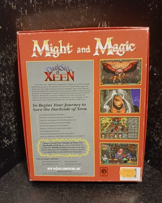 Might and Magic Darkside of Xeen 1993 Pc Game Complete. - Etsy