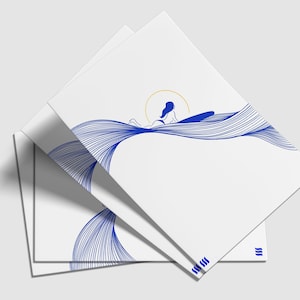 Carte postale "YOUR wave" (version blanche)