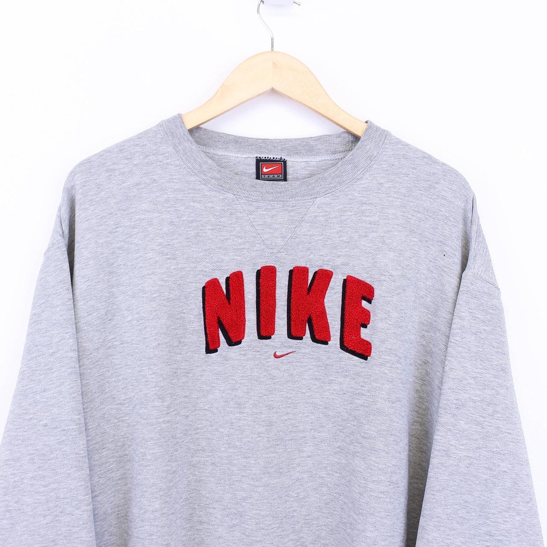 Vintage Nike Sweatshirt Grey XL Vintage Clothing 1990s Clothing Etsy — free download