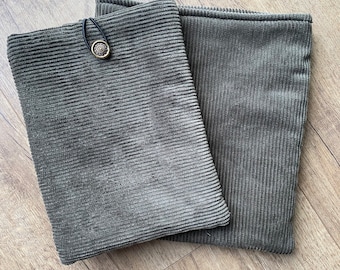 Forest Green Corduroy Kindle / Book Sleeve