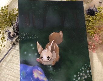 Arte digitale/stampa artistica/cartolina/illustrazione di Eevee/