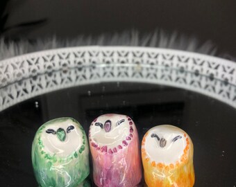 Owl figures | Colorful owls | figurines