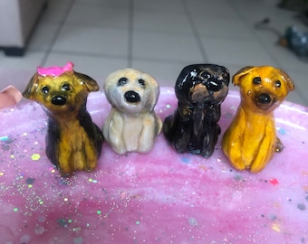 Dog figures customizable | Figures made of polymer clay | Desk friends | Dog pendant