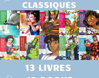Les Grands Classiques Mystery Coloring Books Bundle – 13 Printable PDF Books (Digital Download)