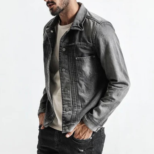 Mens Denim Jacket - Etsy