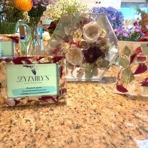 Wedding Bouquet Preservation, Memorial Flowers, Flower Preservation, pressed flowers, framed, resin, wedding gift, wedding registry