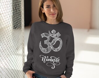 Sweatshirt with spiritual design, unisex yoga shirt, women's yoga shirt, cotton, Namaste, Spirit, printed in Germany, up to 4 XL