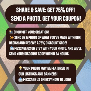 Burger Stained Glass Pattern, Beginner Friendly Stained Glass Template