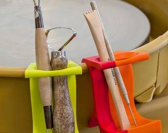 2 Pottery wheel tool holder - hanging organizer