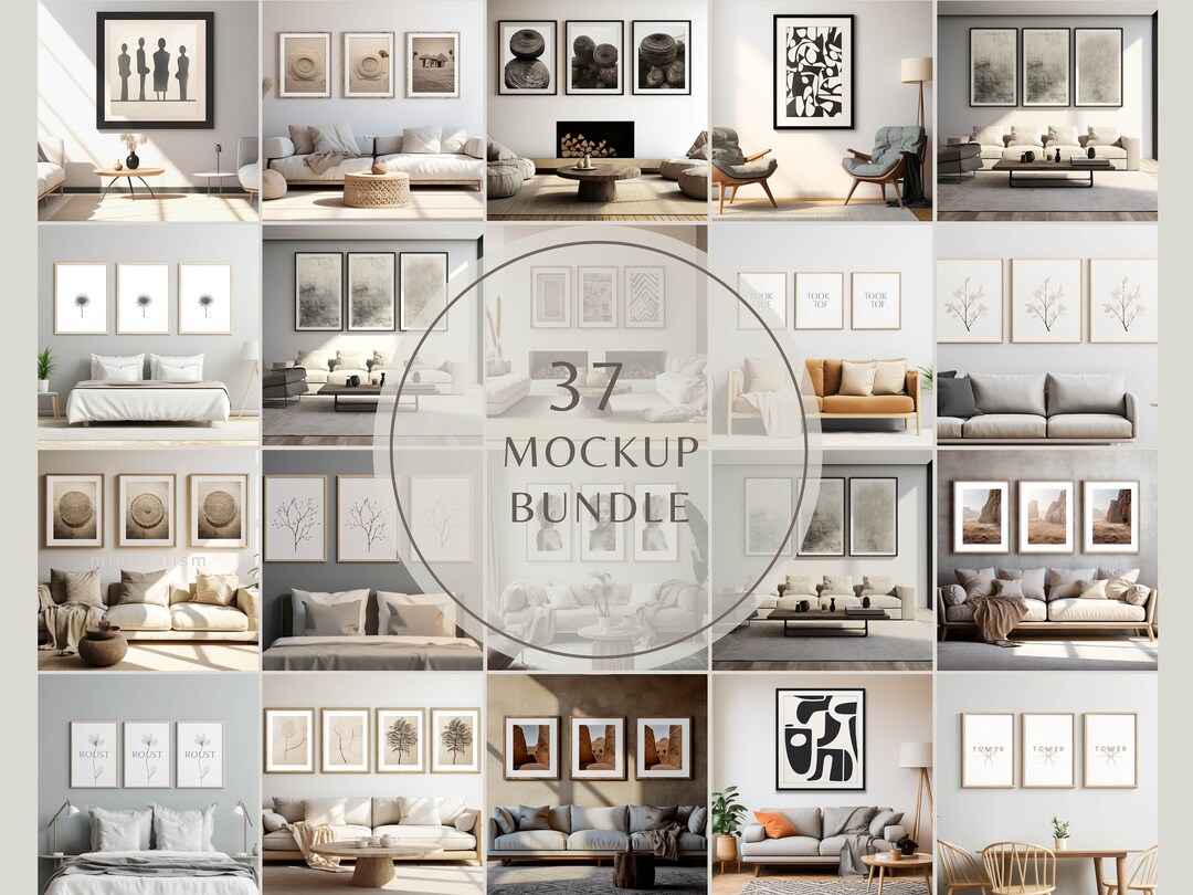 37 Modern Frame Mockup Bundle in Modern Interior Vertical Frame Mockup Modern Interior Wall Art