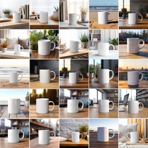 50 Mug MockUps Coffee Cup Mock up Bundle modern Mock Up Photograph Styled Stock Photo Template Couple Coffee Cup Mockup PNG Digital Download
