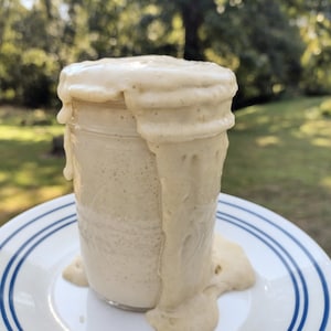 Live Organic Einkorn Sourdough Starter in Glass Jar