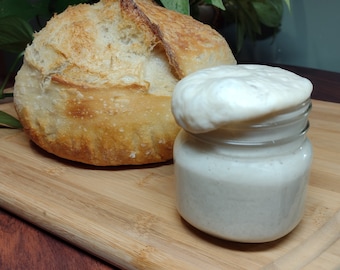 Live Organic Sourdough Starter in Glass Jar