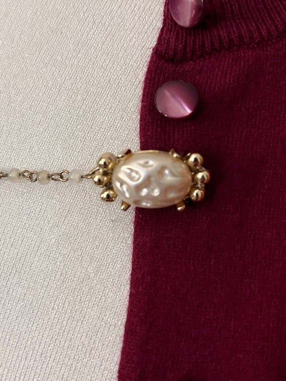 VTG 60s Pearl Sweater Chain - image 7