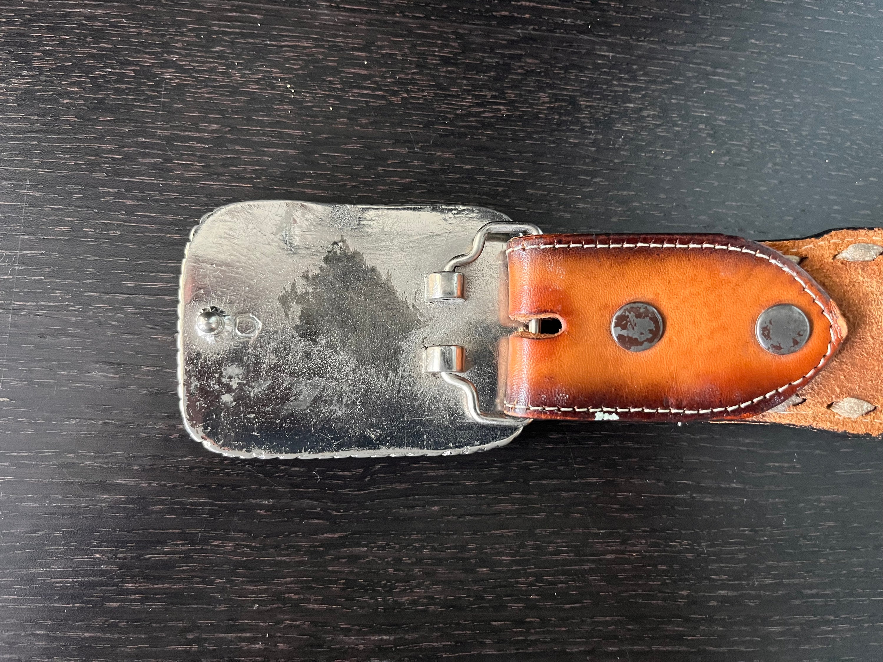 Western Style Hand Painted Floral Belt main image 1