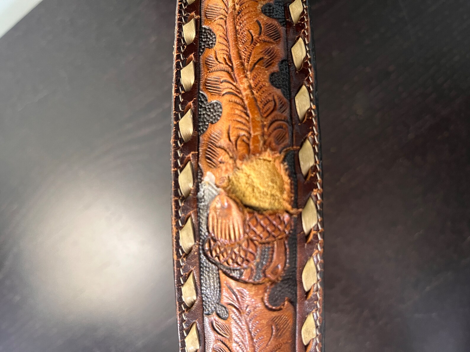 Western Belt - Feather & Floral Paisley