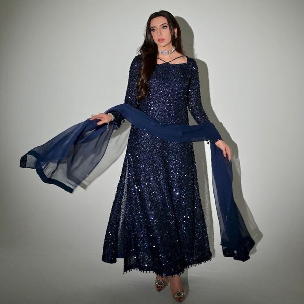 Pakistani Glamorous Sequence Style Dress Available in different colors