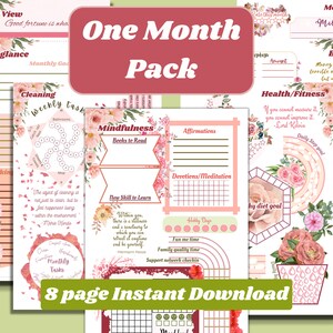 Printable Planner and Habit Tracker