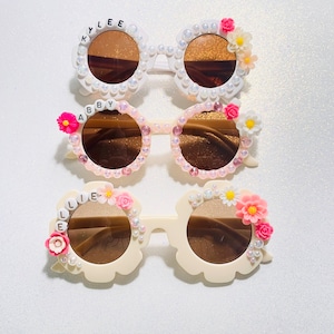 BOHO kids customized sunglasses, birthday favors, name sunglasses, Toddler and baby sunglasses