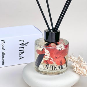 Diffusore di oli essenziali a bastoncini: fragranza vegana per la casa a lunga durata (100 ml, 7 bastoncini)