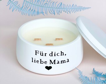 Muttertag Geschenk personalisierte Kerze Einzigartiges personalisiertes Geschenk