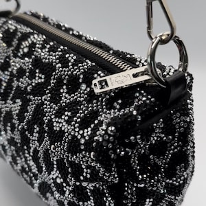 Crystal Rhinestone Bag  &quot; Snow Leopard”