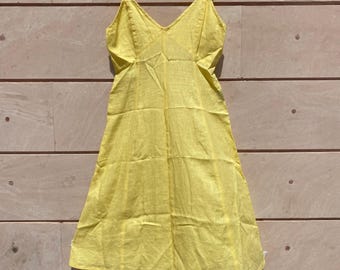 Linen Corset Dress – Sweetheart Neckline Thin Straps A-Line Dress, Summer Wedding Outfit, Sleeveless Linen Summer Dress, Linen Midi Dress