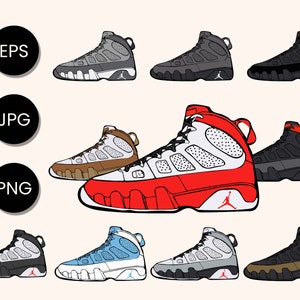 10 Sneaker svg Bundle, Sneakers svg, Laufschuhe, Sneaker Clipart, Png für Sublimation, Basketball Schuhe svg Dateien für Cricut, Silhouette