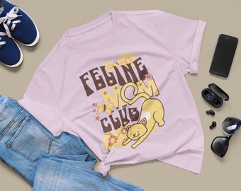 Cat Mom Era T-Shirt, Feline Mom Club Tee