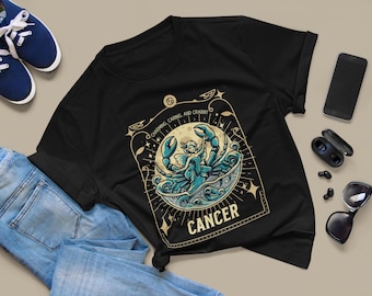 Cancer Zodiac T-Shirt, Astrology Gift, June July Birthday
