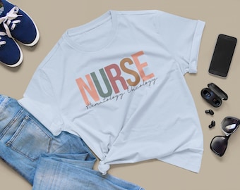 Hematology Oncology Nurse Shirt, Unisex Jersey Tee