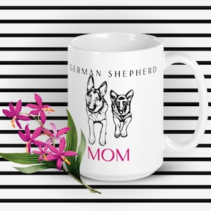 Schäferhund Mama Kaffeebecher
