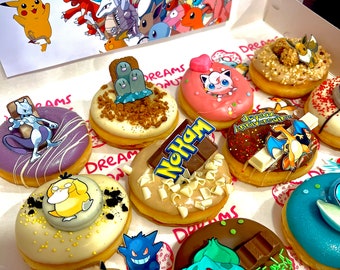 Pokémon décorations en sucre pour gâteau, muffin donut personnalisable prédécoupé