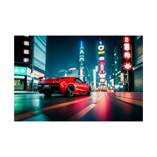 Japanese city wall prints Etsy.de