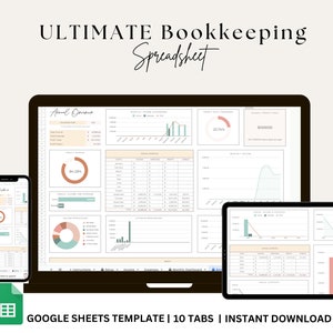 Google Sheets Bookkeeping Template: Small Business Finance Dashboard ...
