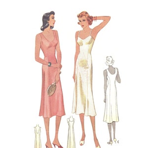 Modello di cucito vintage anni &#39;30, lingerie - Busto: 36&quot; (91,5 cm)