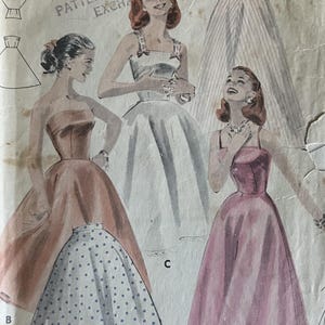 1950s Sewing Pattern: Slip in 5 Versions - Bust 34&quot; (86cm) - Butterick 7956