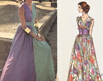 Cartamodello del 1970: Abito da sera Vogue Emilio Pucci - Busto 34" (86 cm) - Vogue 2536