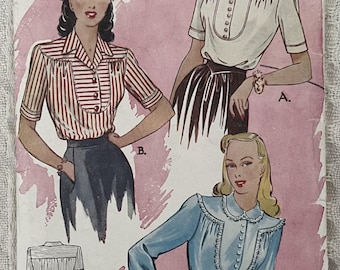 Cartamodello: Camicetta da donna - Busto 36" (91 cm) - Modello economico 186