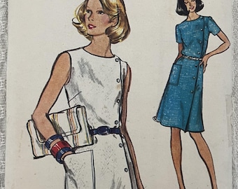 Cartamodello anni '60: Abito da donna - Busto 102 cm (40") - Vogue 8874