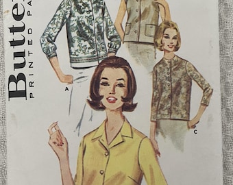 Cartamodello anni '50: camicetta da donna - busto 86 cm - Butterick 2683
