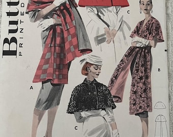 Cartamodello: Mantello e stola - Taglia unica - Butterick 7880