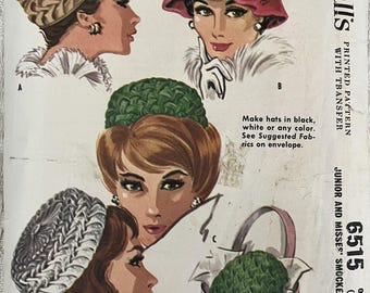 Cartamodello: Cappelli arricciati - Taglia 21" (53 cm) - McCall's 6515